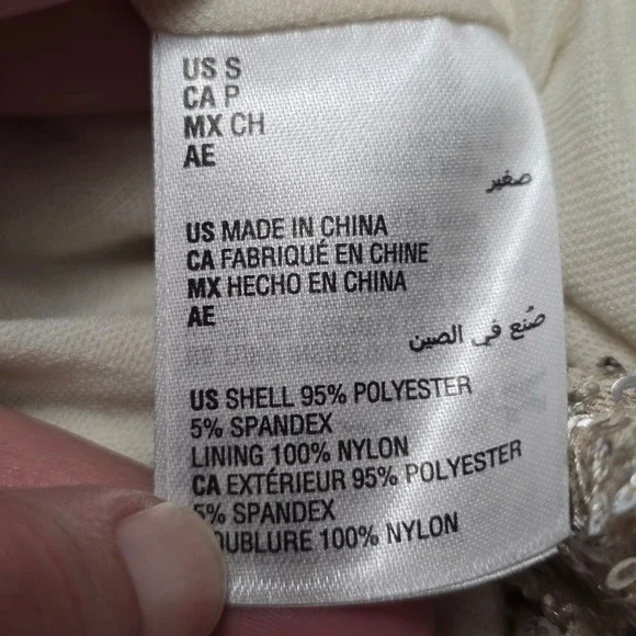 INC International Concepts Sequin Top Womens Size Small Party Sparkle - Picture 7 of 9